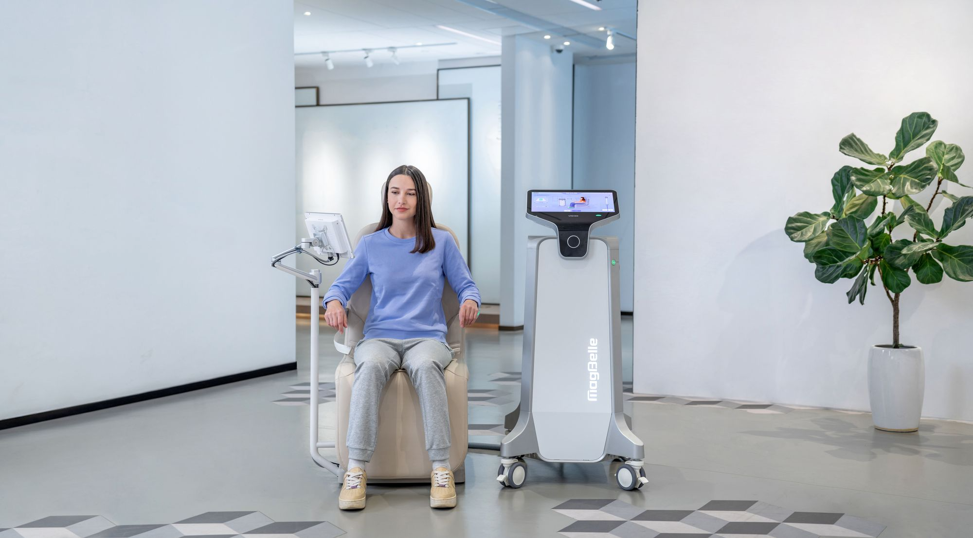 MagBelle AF180 Pelvic Floor Muscle Stimulation Chair in clinical suite